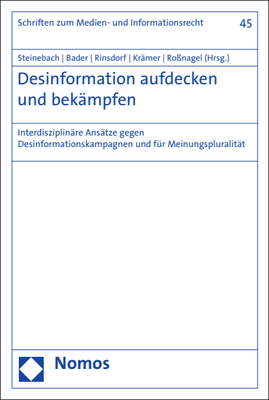 Cover des Buches "Desinformation aufdecken und bekämpfen"
