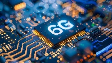 Computerchip mit Aufschrift 6G