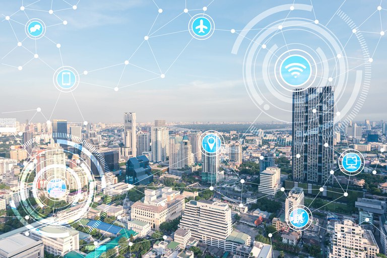 Smart City und drahtloses Kommunikationsnetz